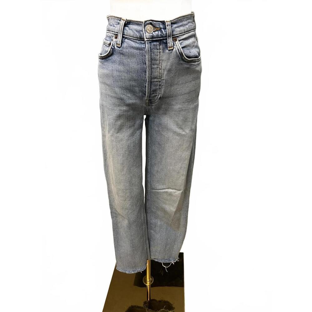 Re/Done High-Waisted Cropped Jeans